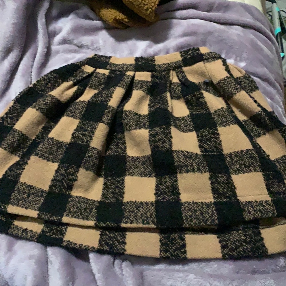 plaid skirt